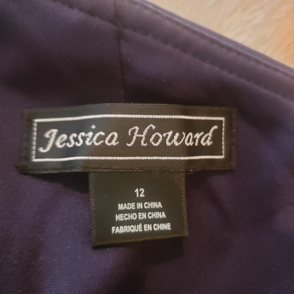 Navy Jessica Howard Formal Gown - Picture 4 of 4